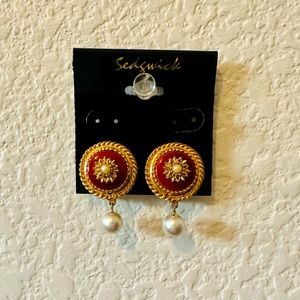 Vintage Sarah Cox clip on earings